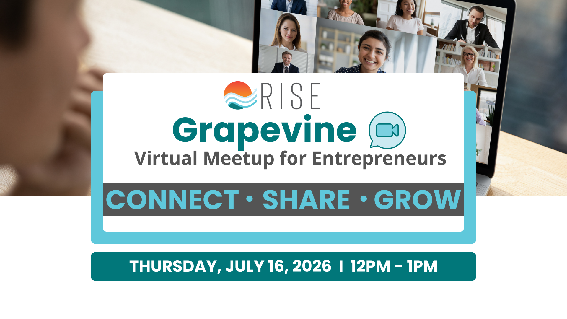 RISE Grapevine Monthly Virtual Meetup