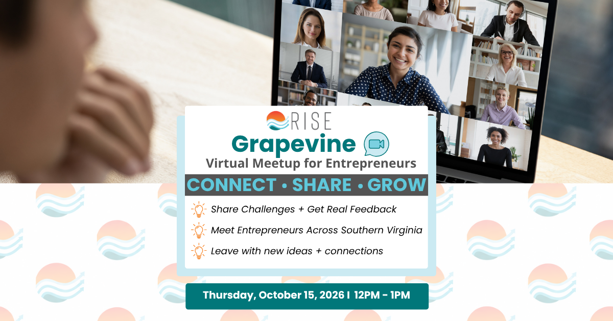 RISE Grapevine Virtual Meetup for Entrepreneurs